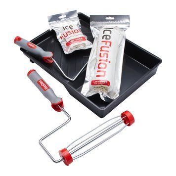 Kit role profesional &ldquo;Ice Fusion&rdquo; 6 piese: role 9&Prime; & 4&Prime; pentru finisaj fara scame
