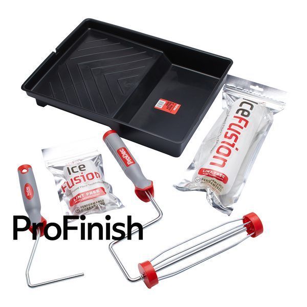 ProDec Ice Fusion Professional Roller Kit &ndash; 6 Pieces: 9&Prime; & 4&Prime; Rollers for Lint-Free Finish