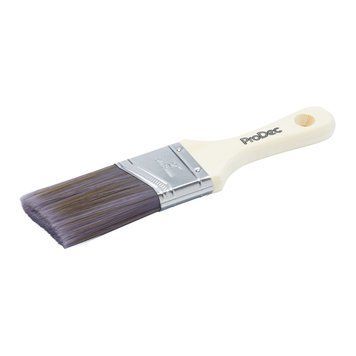 Pensula ProDec Profesionala 2" (50mm) &ndash; Cap Oblic &ndash; Filament SRT Sintetic &ndash; Maner Scurt din Lemn &ndash; Precizie pentru Zone Inguste, Bej