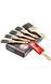 ProDec Professional Brush Set &ndash; 5 Pieces (38 mm, 50 mm, 75 mm) + 1 Angled Brush &ndash; for Washable Paints, Lacquers, and Stains, Beige