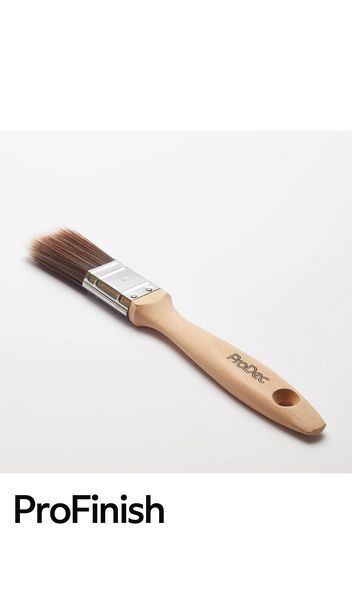 ProDec Professional Brush &ndash; 25 mm &ndash; synthetic bristles, wooden handle, ideal for precise finishes and fine touch-ups