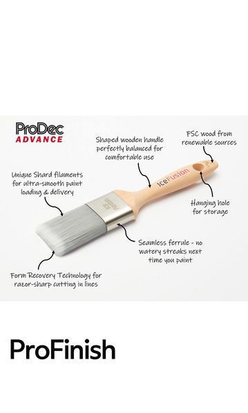 ProDec Advance 3-Piece Paint Brush Set (1", 1.5", 2")