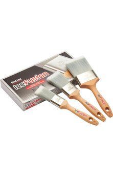 Set pensule ProDec Advance &ndash; 3 bucati (38mm, 50mm, 75mm) &ndash; pentru vopsele pe baza de apa, lacuri si baituri, Gri