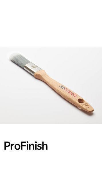 Ice Fusion Cutting‑In Synthetic Paint Brush &ndash; 1&Prime; (25 mm, Gray