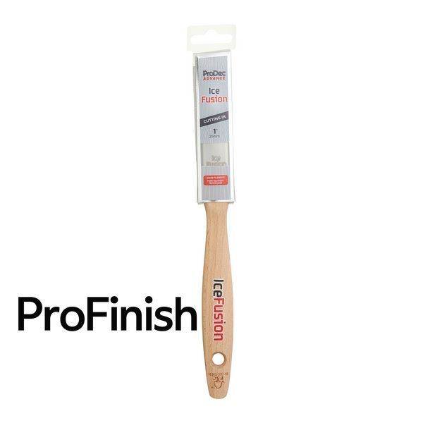 Ice Fusion Cutting‑In Synthetic Paint Brush &ndash; 1&Prime; (25 mm, Gray