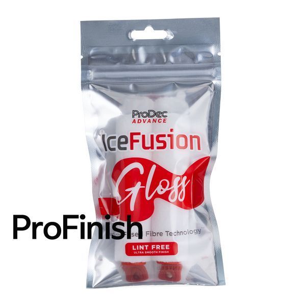 Trafalet mini ProDec Ice Fusion cu fir scurt pentru luciu &ndash; 100 mm
