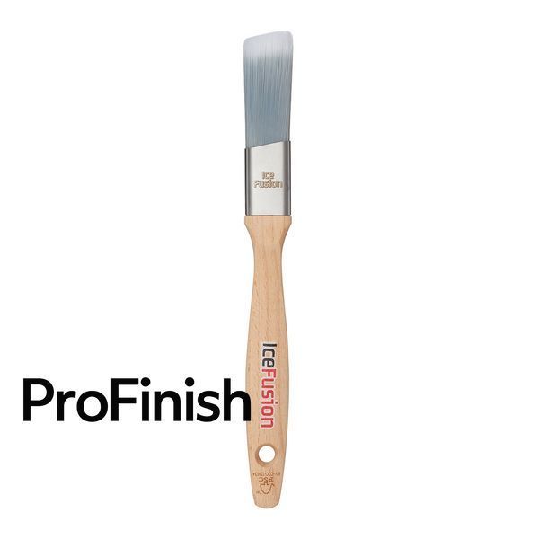 Ice Fusion Cutting‑In Synthetic Paint Brush &ndash; 1&Prime; (25 mm, Gray