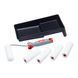 Set Of 5 Mini High-Density Foam Rollers &ndash; 100mm, With Tray And Ergonomic Frame