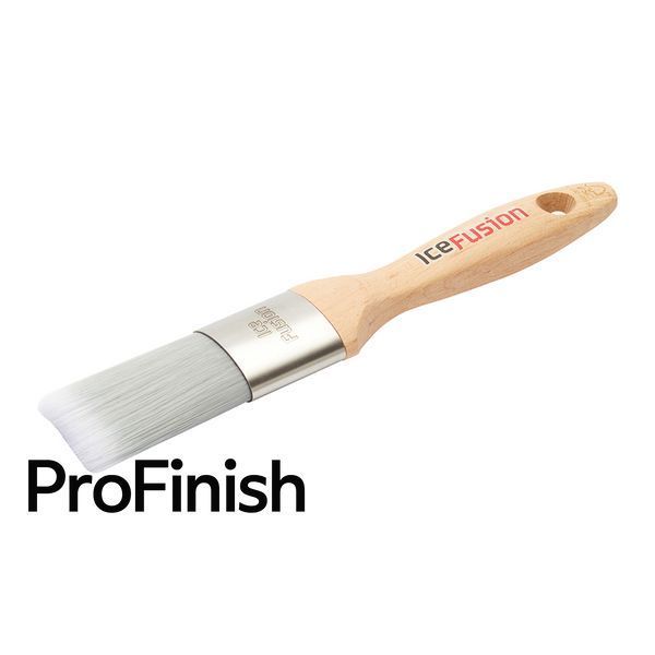 ProDec Advance Ice Fusion Oval Brush &ndash; 38 mm (1.5&rdquo;) &ndash; ideal for Water-Based and Specialty Paints, Gray