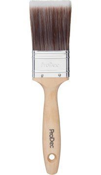 Pensula Profesionala ProDec 2" (50mm) &ndash; Filamente Sintetice de Inalta Calitate, Maner Lemn Ergonomic, Ideala pentru Emulsii, Lacuri, Vopsele pe Baza de Apa si Satinate, Bej