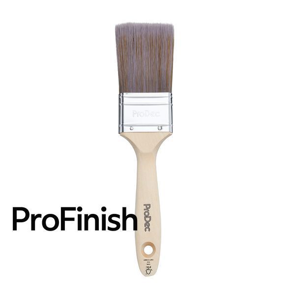 Pensula Profesionala ProDec 2" (50mm) &ndash; Filamente Sintetice de Inalta Calitate, Maner Lemn Ergonomic, Ideala pentru Emulsii, Lacuri, Vopsele pe Baza de Apa si Satinate, Bej