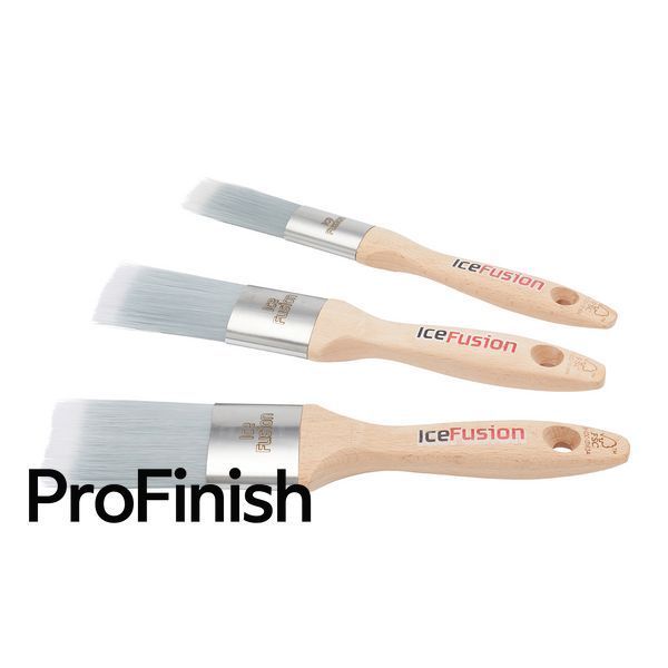 ProDec Advance Professional Brush Set &ndash; Oval, 25/38/50mm &ndash; Precise Painting, No Streaks &ndash; Ideal for Carpentry and Interior Decorating