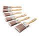 ProDec Brush Set &ndash; 2x 1.5" (38mm), 2x 2" (50mm), 1x 3" (75mm) + 1x Free Angled Brush &ndash; Synthetic Filaments, Wooden Handle, Water-Based Paints, Varnishes, and Stains